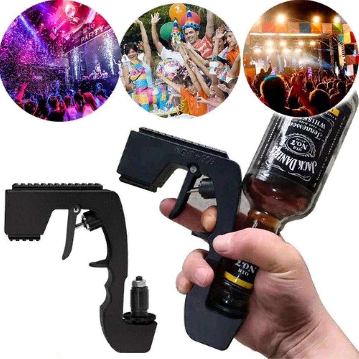 GENERICO - Pistola Chelera Dispensador Plateado Spray Gun