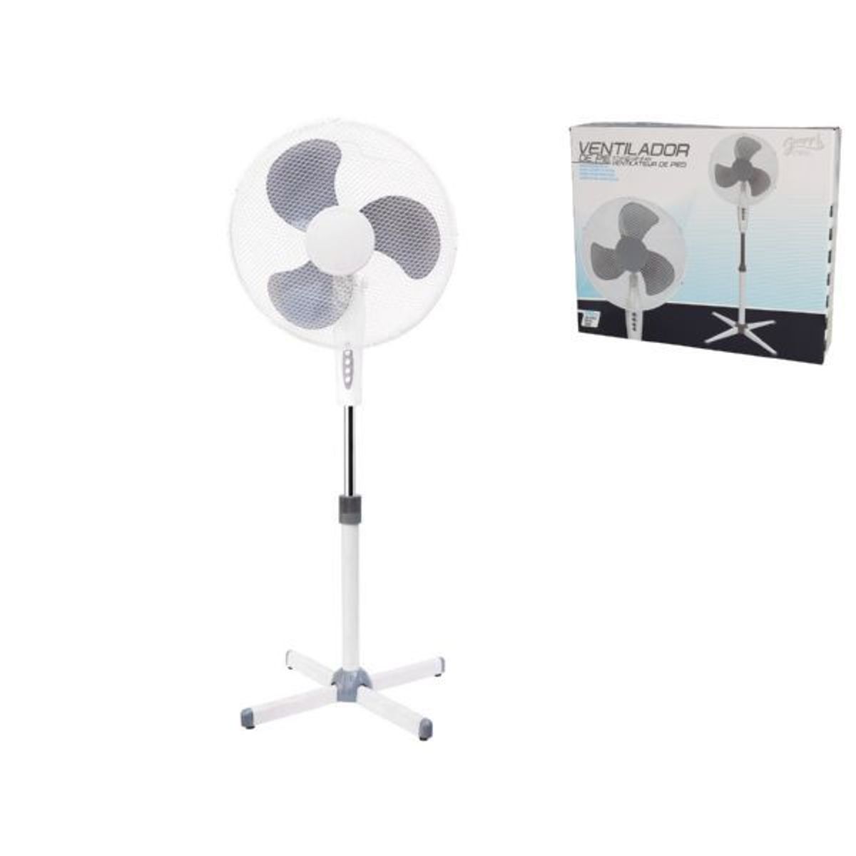 GENERICO - Pack 2 ventiladores de pedestal - 16 pulgadas