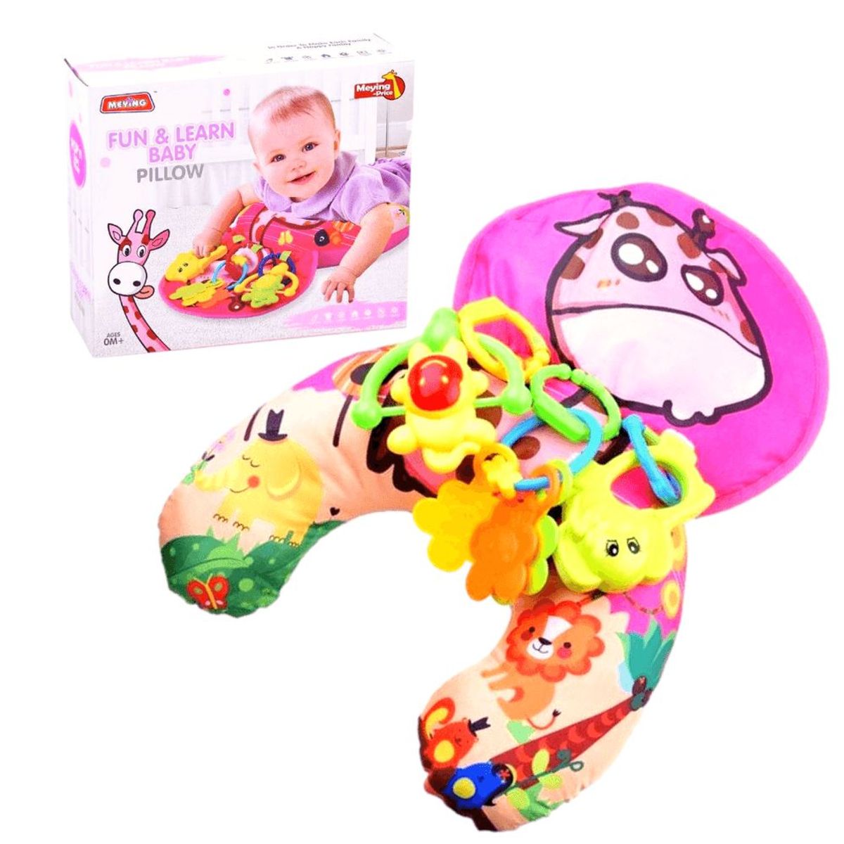 GENERICO - Cojin de Estimulación Temprana Rosado