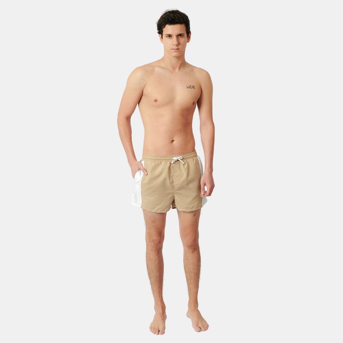 SAN COSME - Short de Baño Hombre Beige