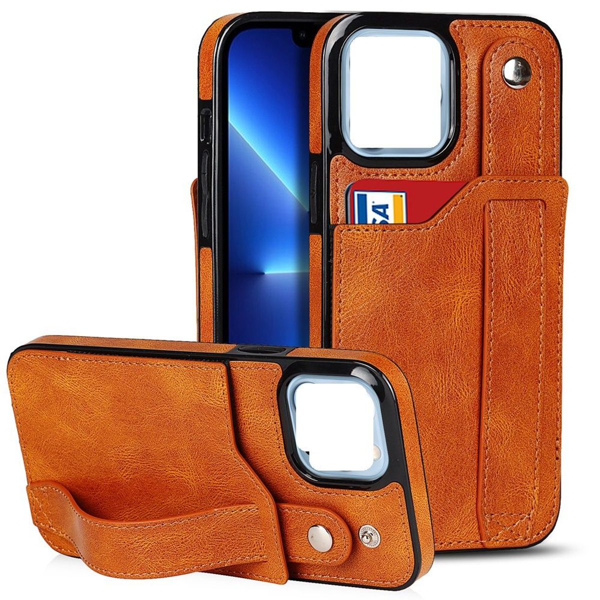 GENERICO - Funda Case de Cuero - iPhone 12 y 12 Pro