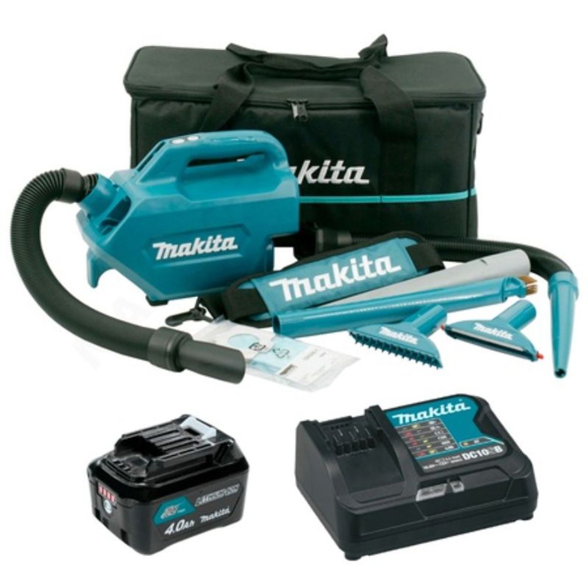 MAKITA - Aspiradora Automotriz 12V Max 1Bateria 4.0 Ah Cargador CL121DSM