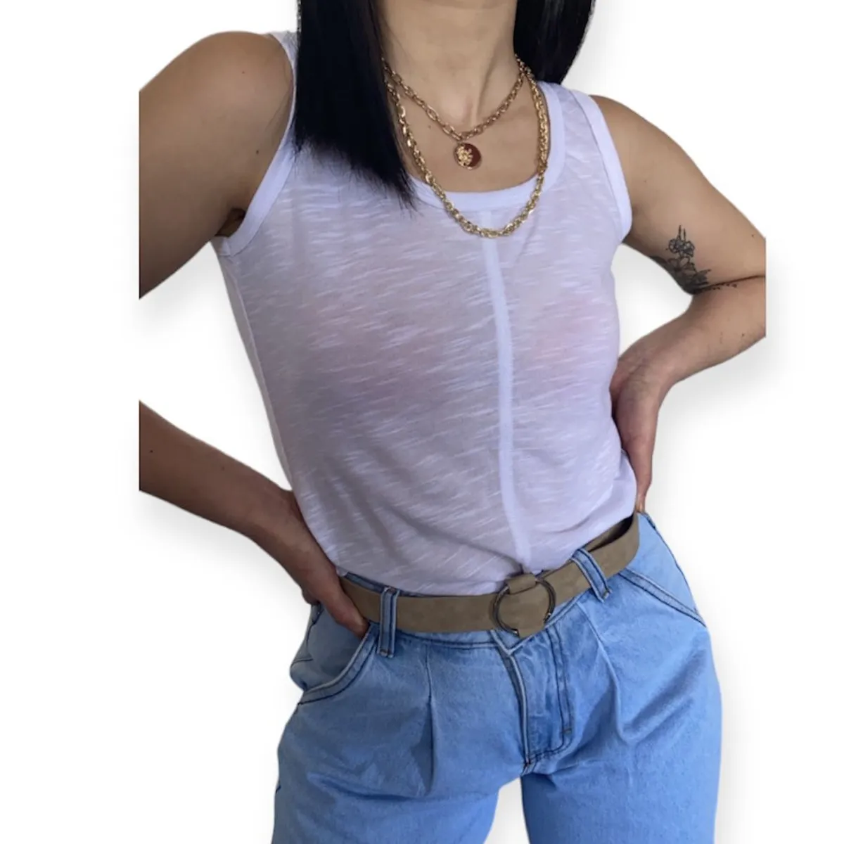 AMA OUTFITTERS - POLO BASICO GIGI BLANCO