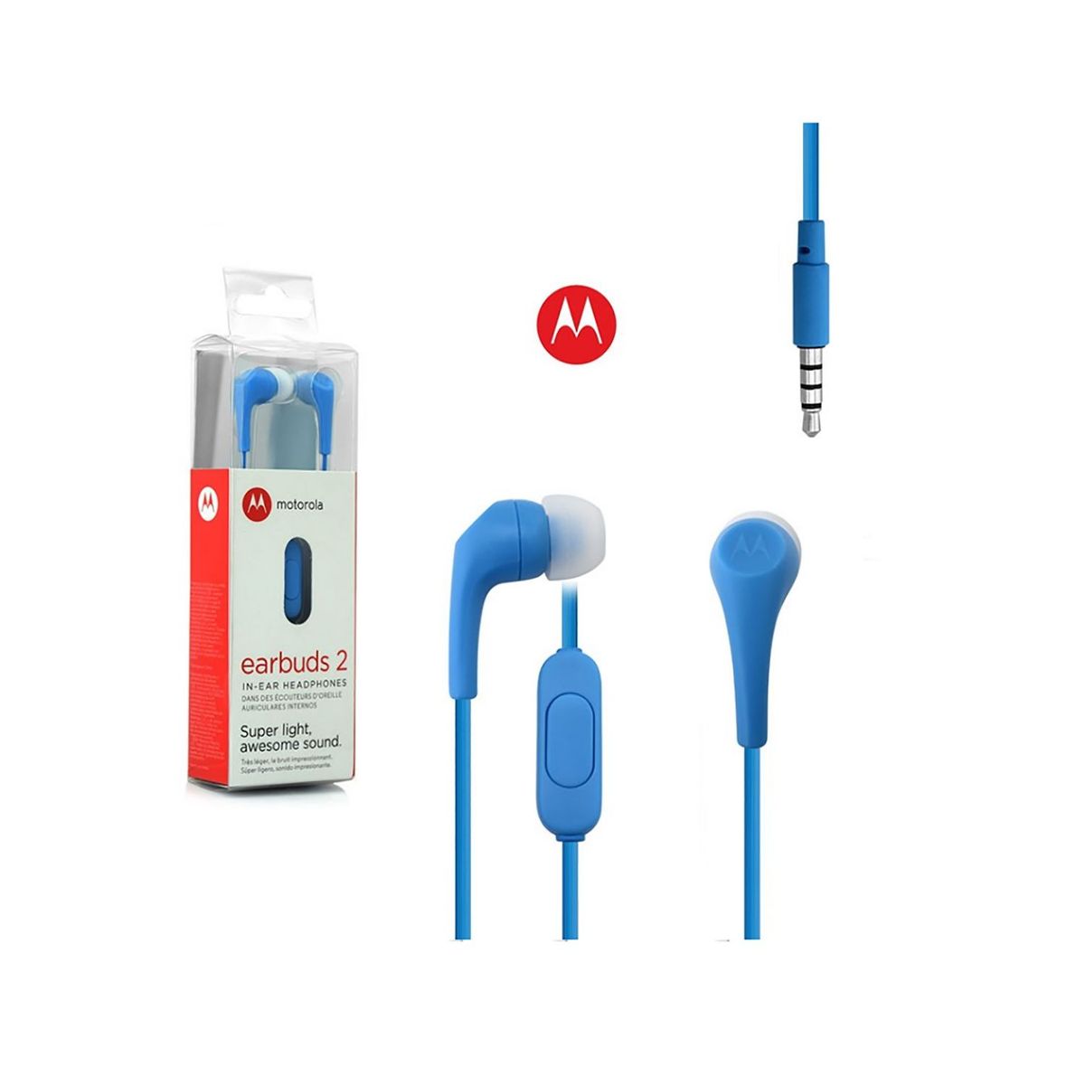 MOTOROLA - Audifonos Motorola Earbuds 2 C/Micro Azul