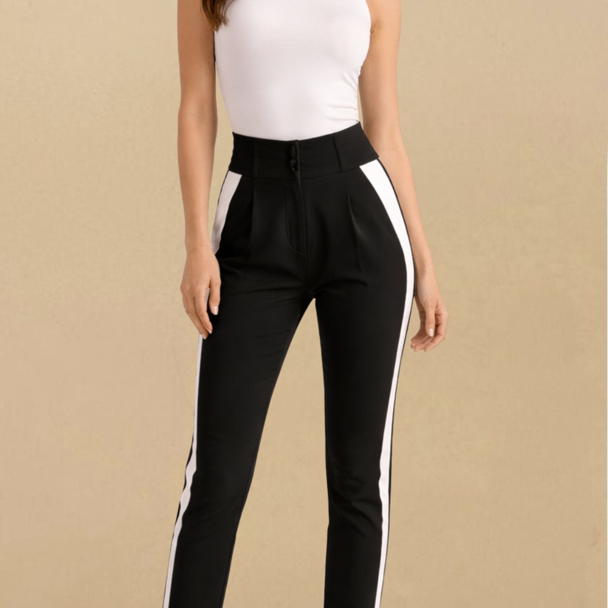 AMA OUTFITTERS - PANTALON SHANTAL BICOLOR