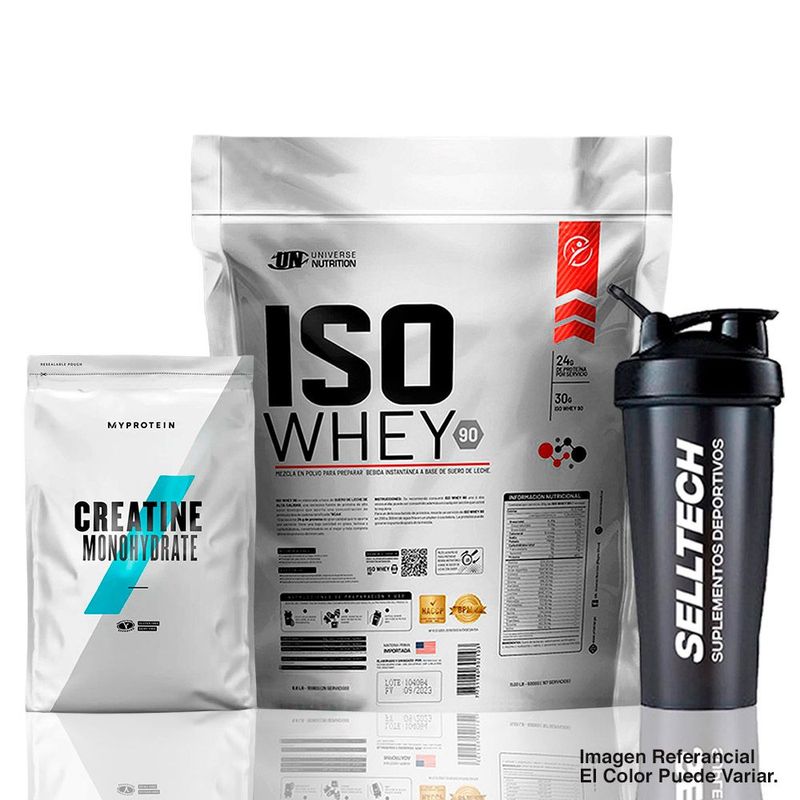 UNIVERSE NUTRITION - Iso Whey 90 de 2.5 kg Cookies+Creatina Myprotein 250gr