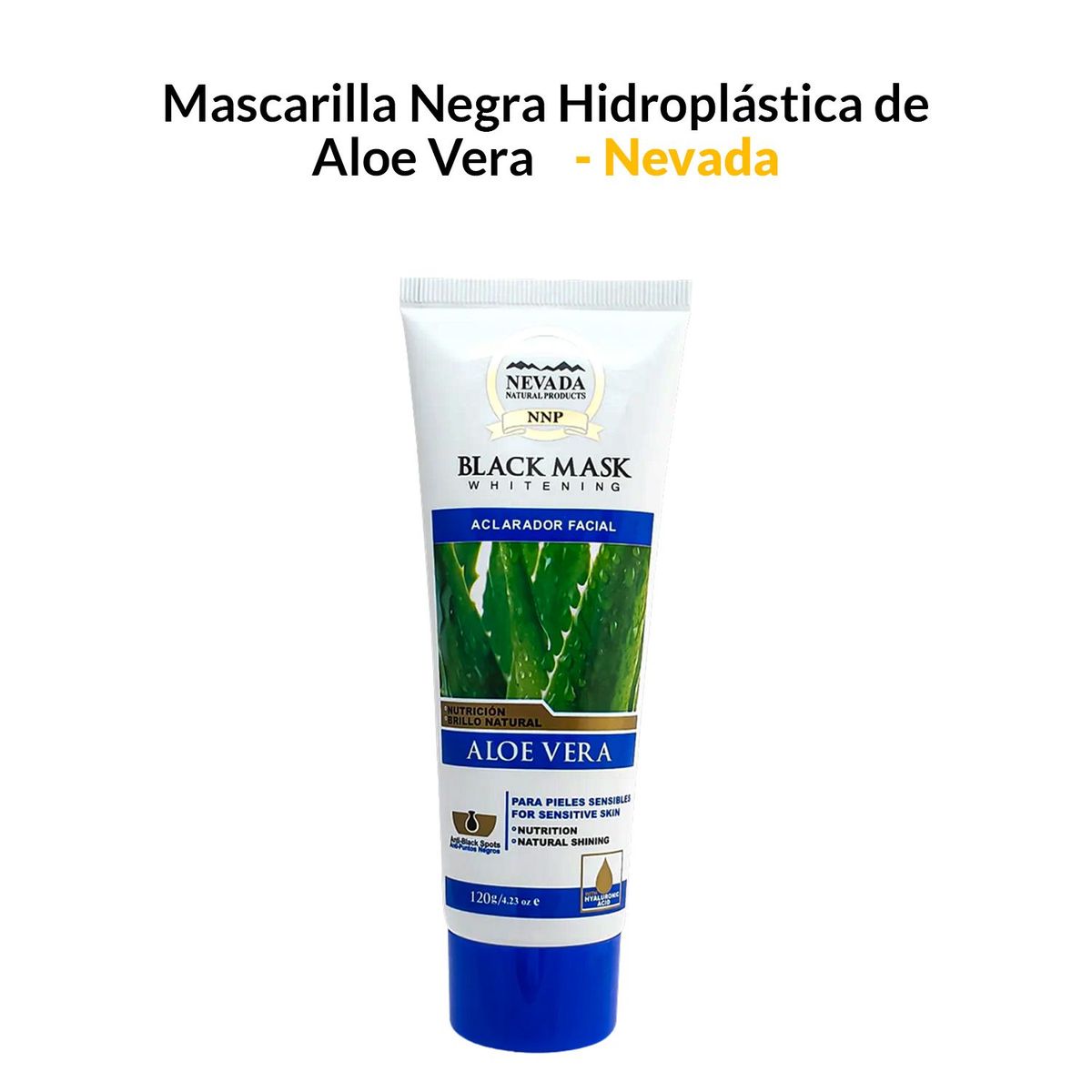 GENERICO - Mascarilla Negra Hodroplástica de Aloe Vera 120gr - Nevada