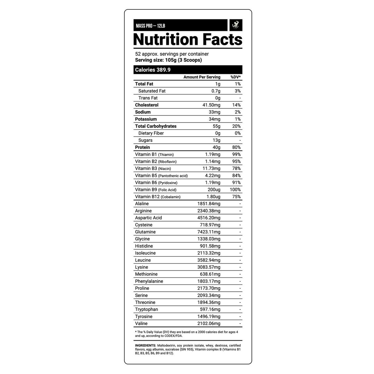 LEVEL PRO - Mass Pro 15 Lb - Vainilla
