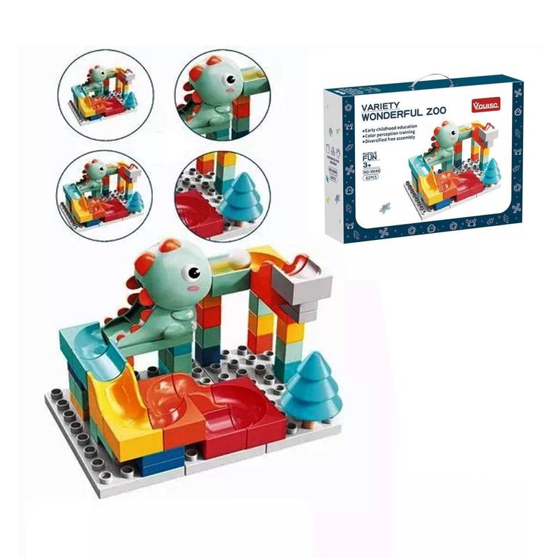 GENERICO - Juguete Bloque de Construcción con Canicas 62P