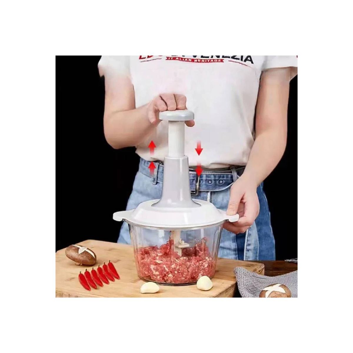 GENERICO - Procesador de Alimentos Manual de Verduras de 15ML