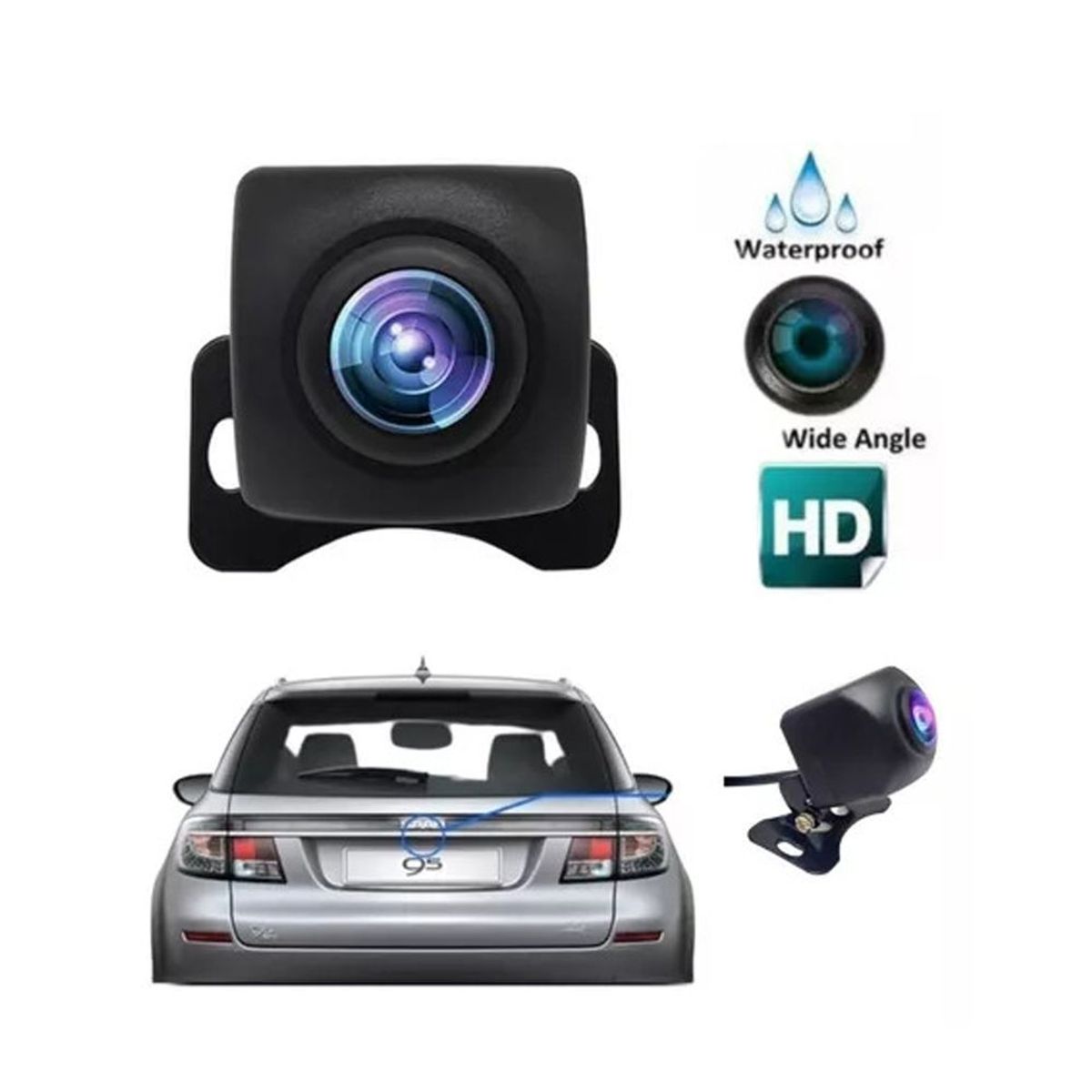 BOWMANN - Cámara de Retroceso HD Universal para Auto Visión Nocturna