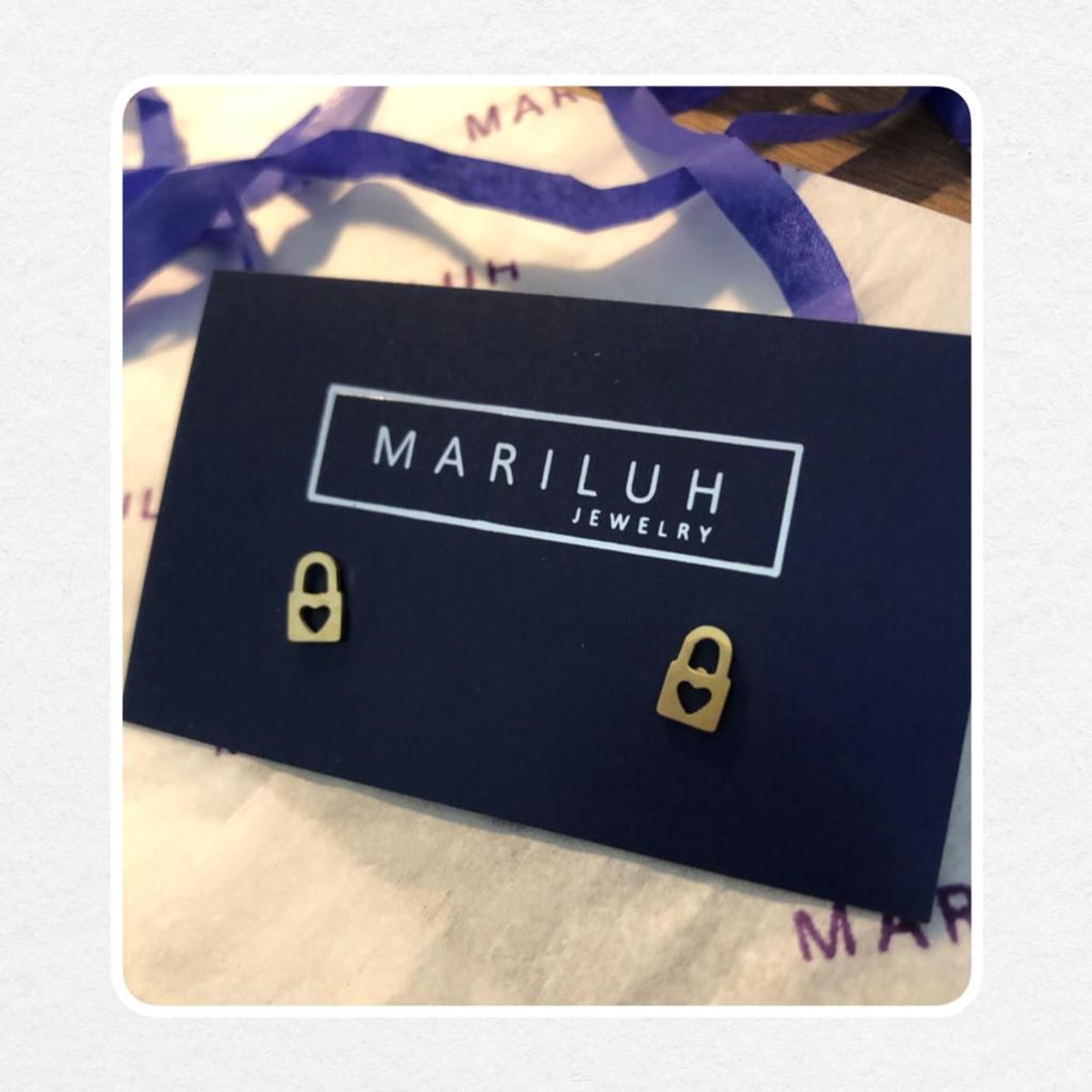 GENERICO - Aretes Acero - Corazon Seguro Dorado