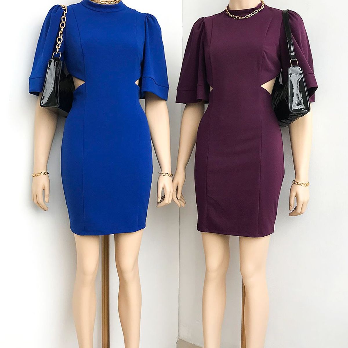 GENERICO - Vestido Midi Espalda Descubierta Meghan Color Azulino - Estacion 108