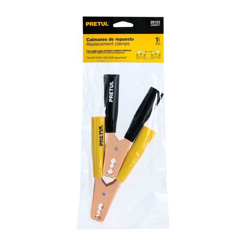 PRETUL - Pack 2 cocodrilos para cables pasa corriente Pretul 20123