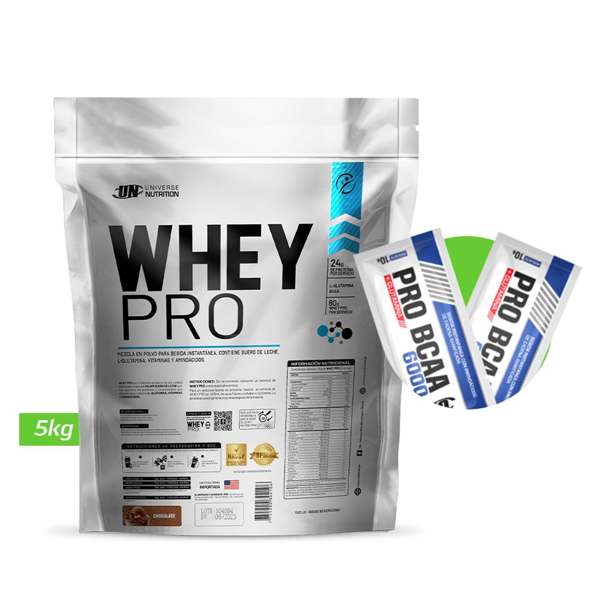 UNIVERSE NUTRITION - WHEY PRO 5KG PROTEÍNA UN CHOCOLATE  REGALO