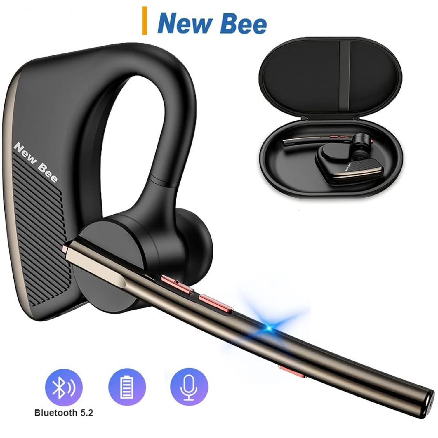 AUDIFONO HANDSFREE MANOS LIBRES DE LARGA DURACION NEW BEE M50