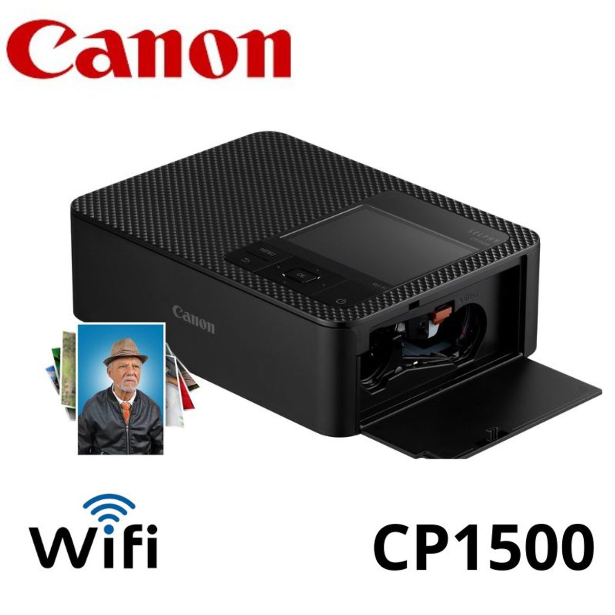 CANON - Canon SELPHY CP1500 Impresora fotográfica compacta - Negro
