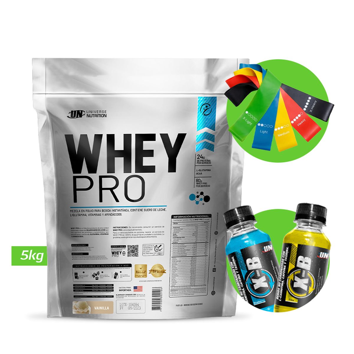 UNIVERSE NUTRITION - WHEY PRO 5KG PROTEÍNA UN VAINILLA  REGALO