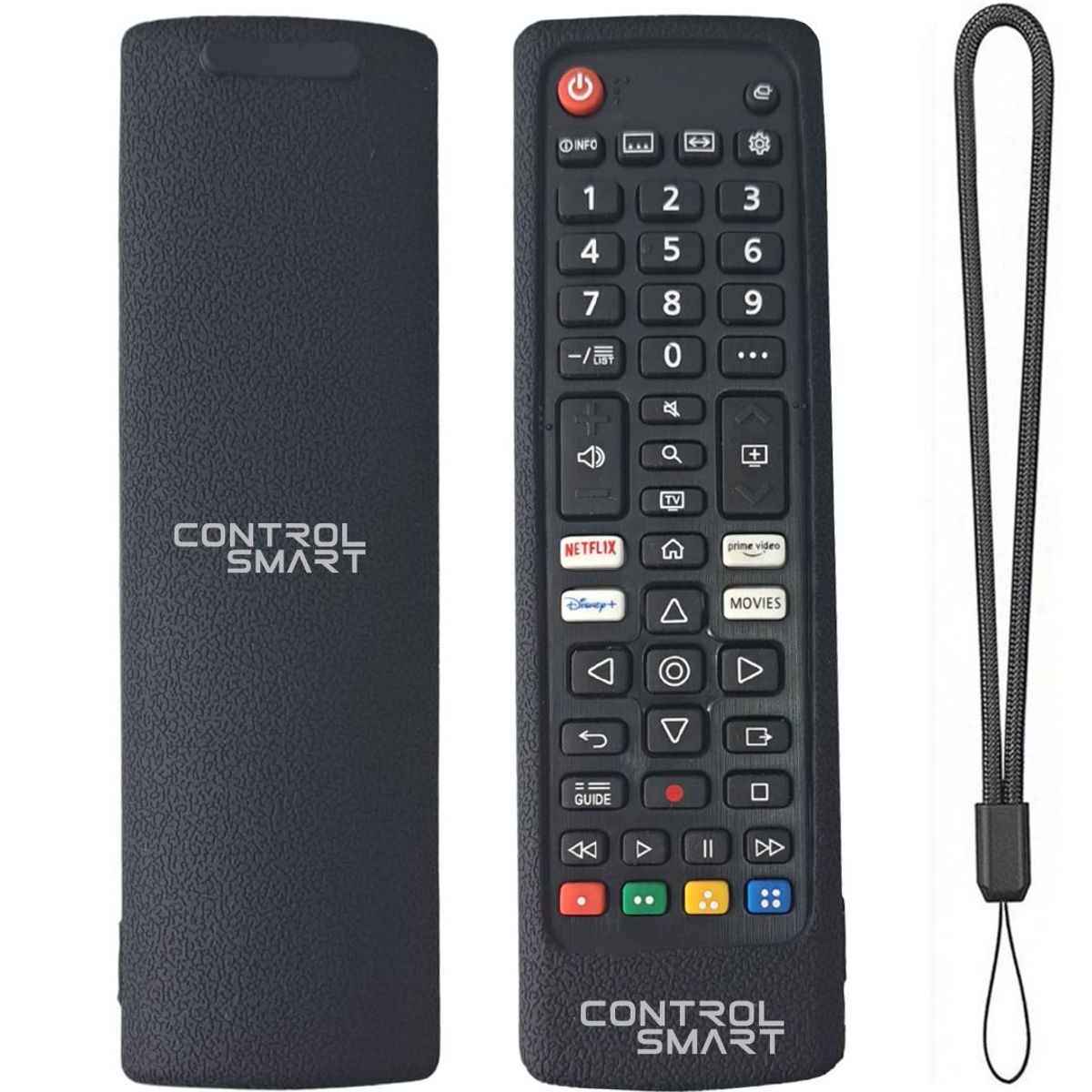 CASE - Funda Protector De Silicona Para Control Lg Akb - Negro