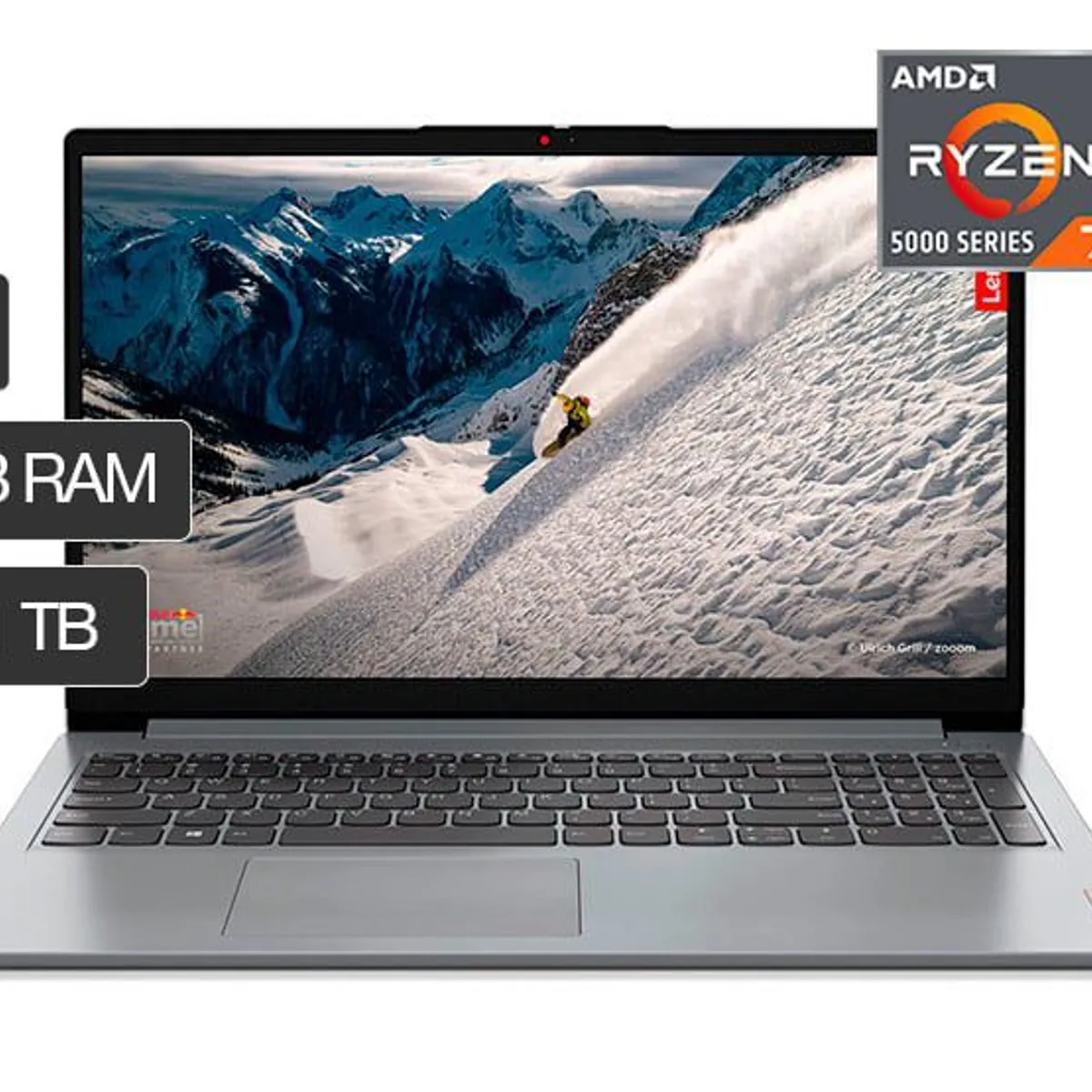 LENOVO - Laptop Lenovo Ideapad 1 R7 5700U 16gb DDR4 1TB SSD 15.6 Fhd window 11 Home