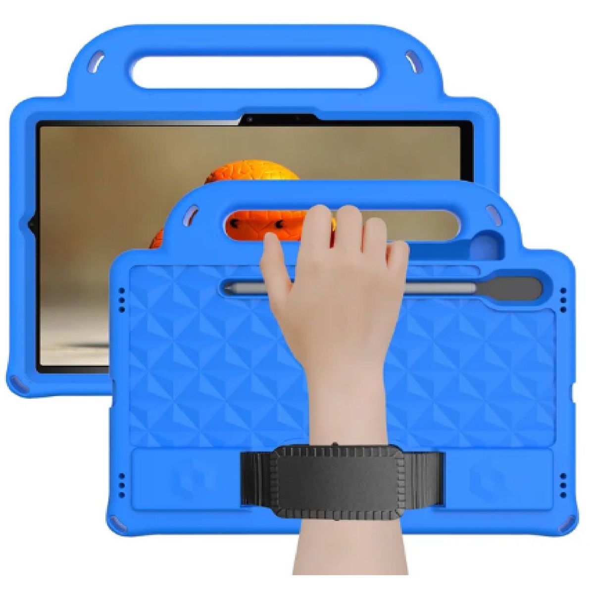 OTTOWARE - Funda para Tablet Modelo Maleta con Correa para Samsung S7 Celeste