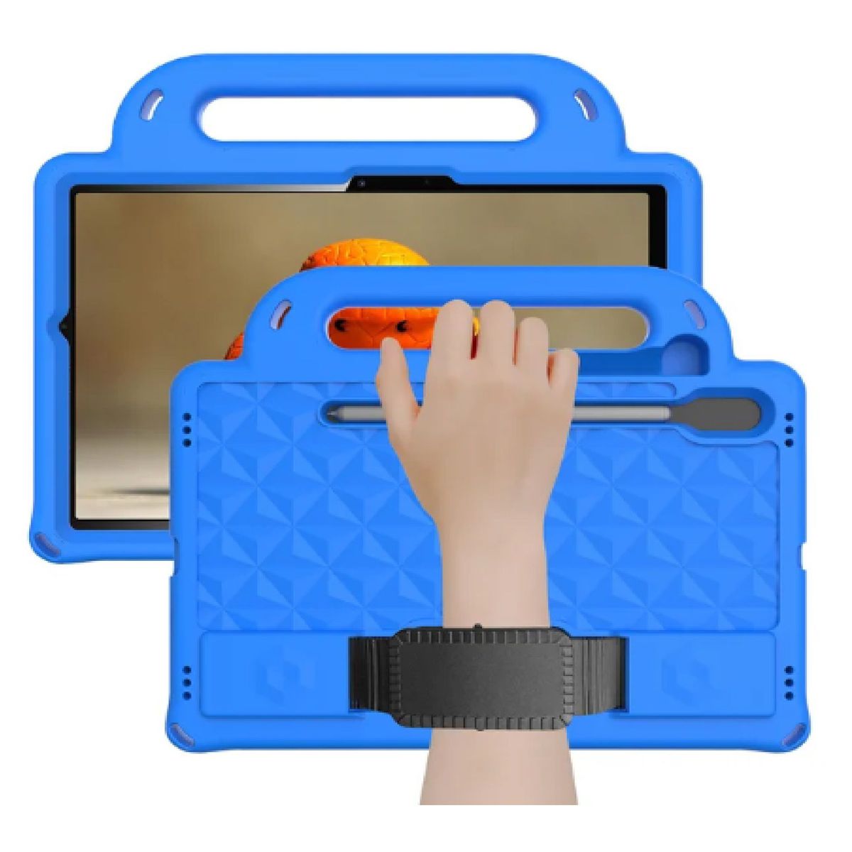 OTTOWARE - Funda para Tablet Modelo Maleta con Correa para Samsung S7 Celeste