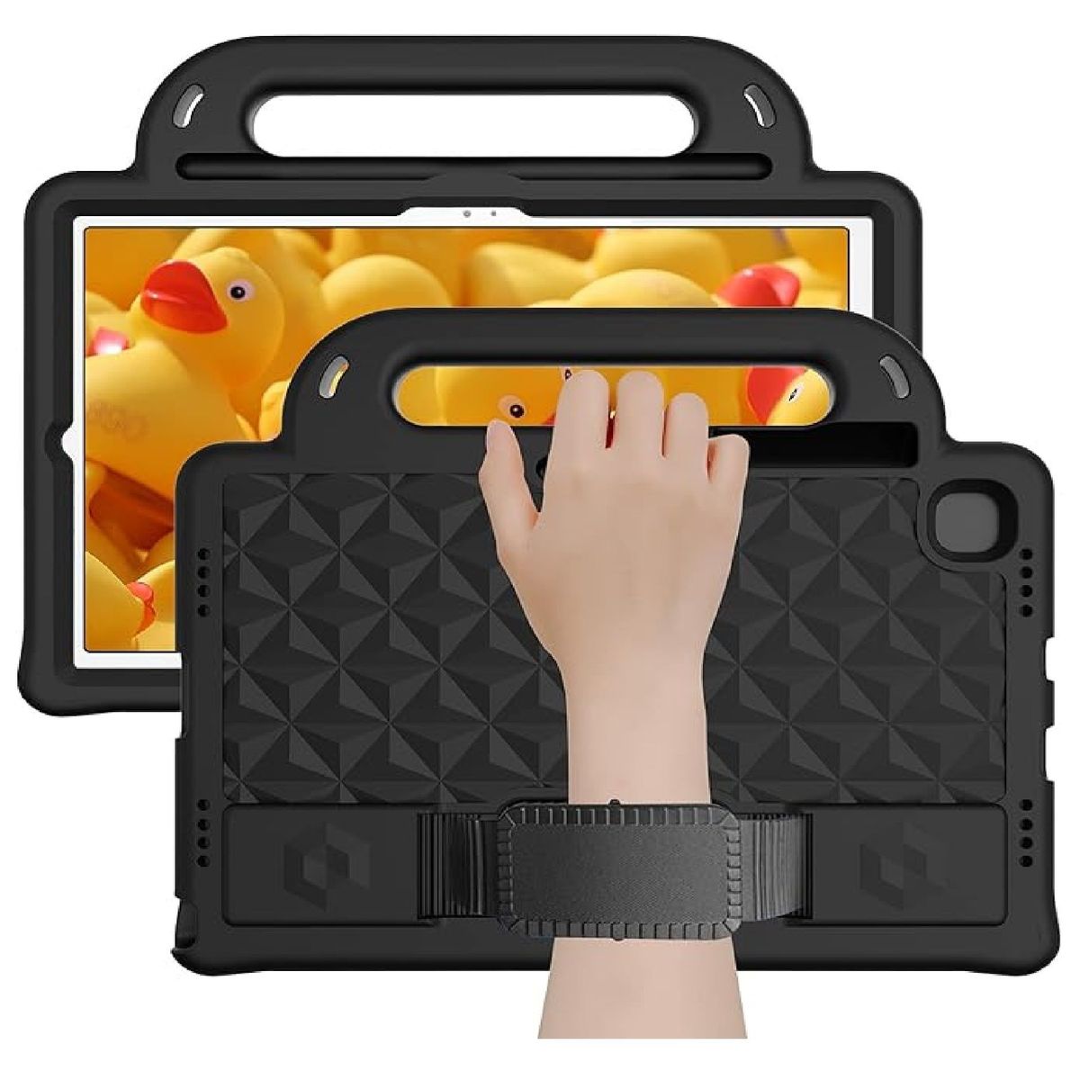 OTTOWARE - Funda para Tablet Modelo Maleta con Correa para Samsung A8 10.5 Negro