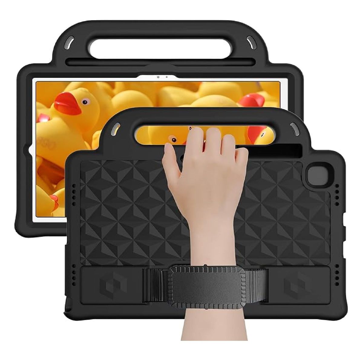 OTTOWARE - Funda para Tablet Modelo Maleta con Correa para Samsung A8 10.5 Negro