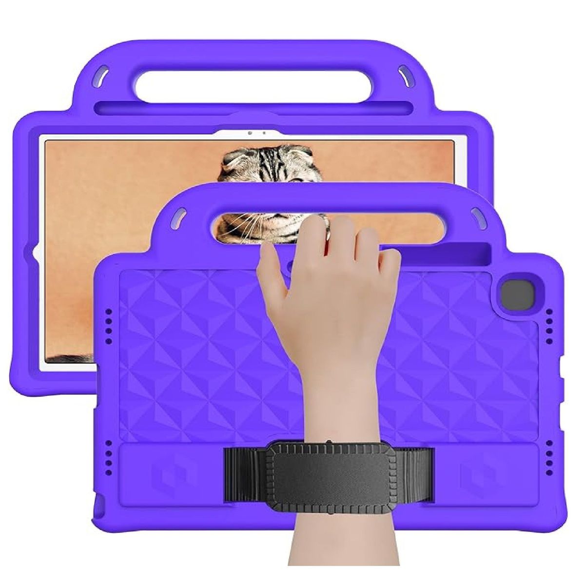 OTTOWARE - Funda para Tablet Modelo Maleta con Correa para Samsung S6 Morado