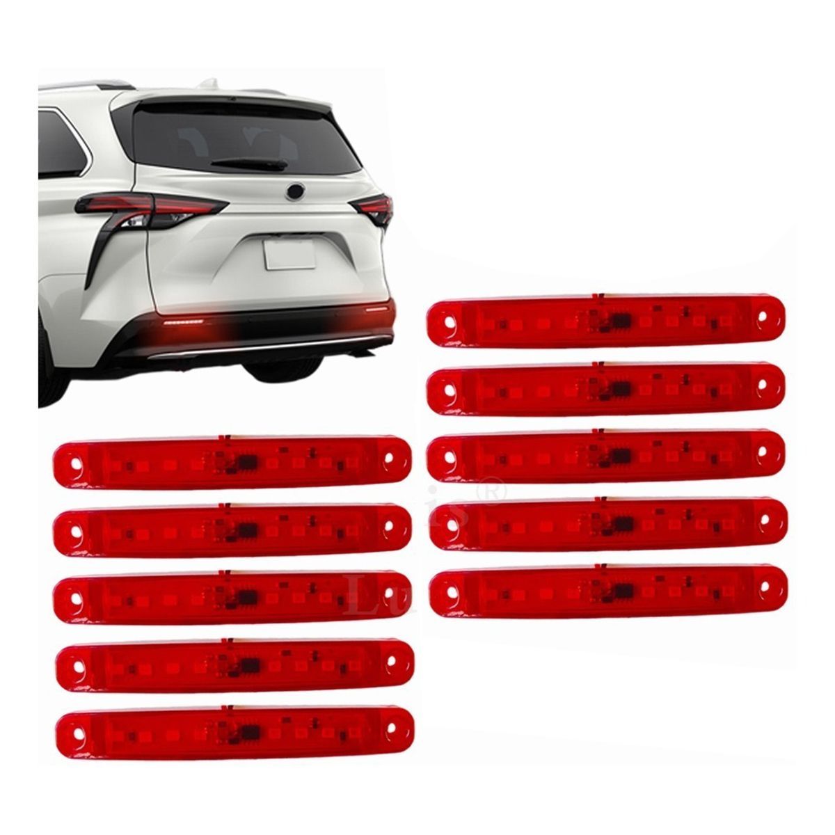 ZIMRAHYG - Luces Laterales Posición Led Bi-volts 10 Piezas Auto Camión