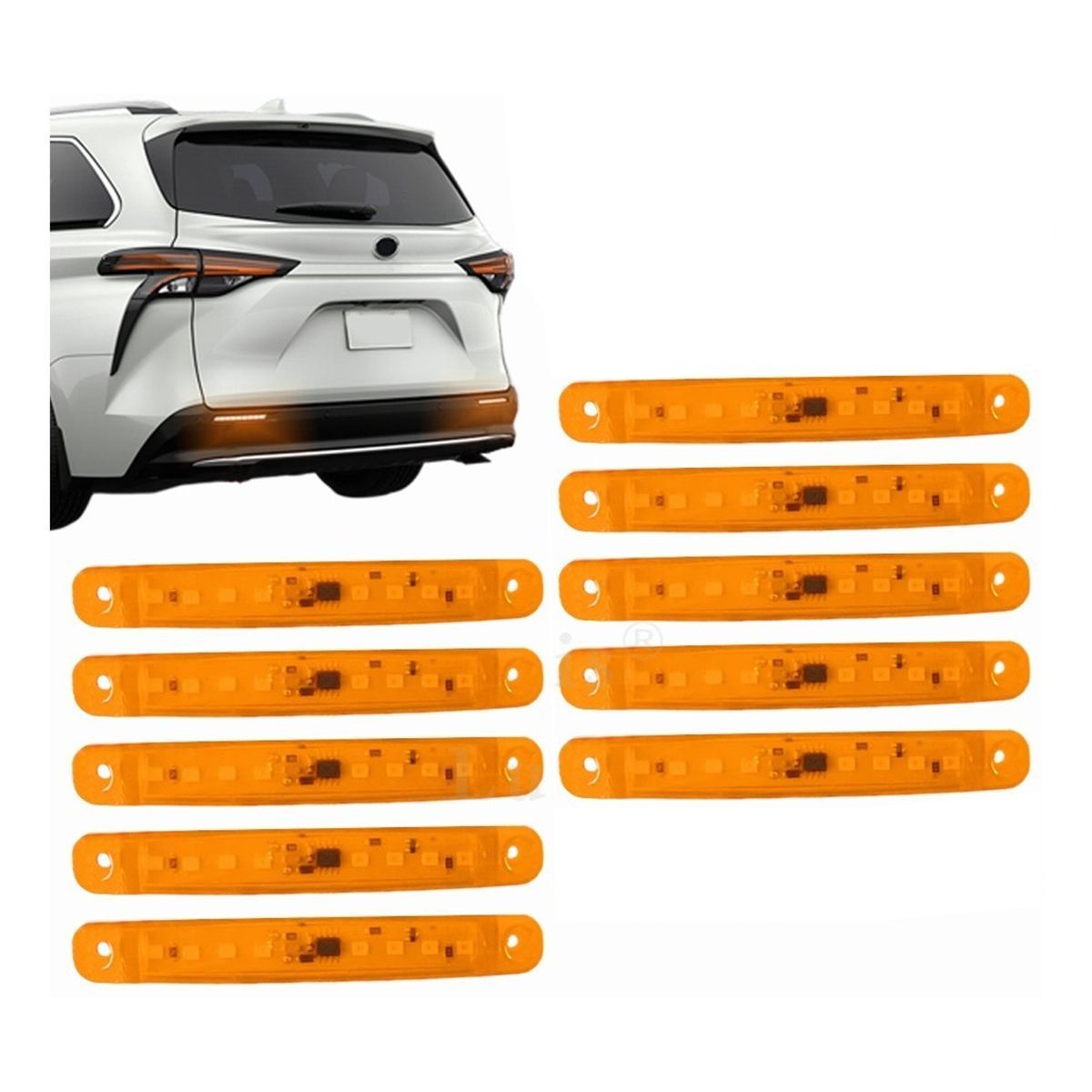 ZIMRAHYG - Luces Laterales Posición Led Bi-volts 10 Piezas Auto Camión