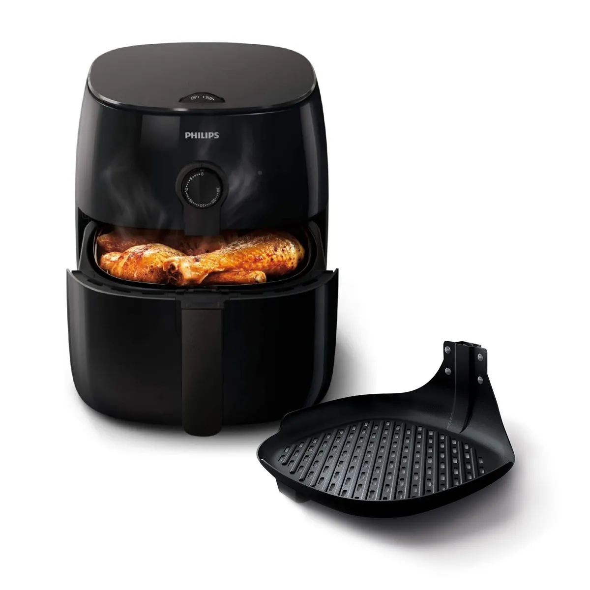 PHILIPS - Freidora de aire premium 4 litros HD9721 + Accesorio grill Philips