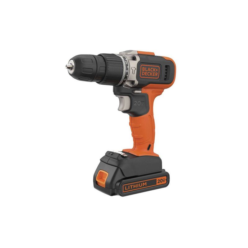 BLACK+DECKER - Taladro Percutor 3/8" 20V 45Nm Black & Decker BCD704C1-B2