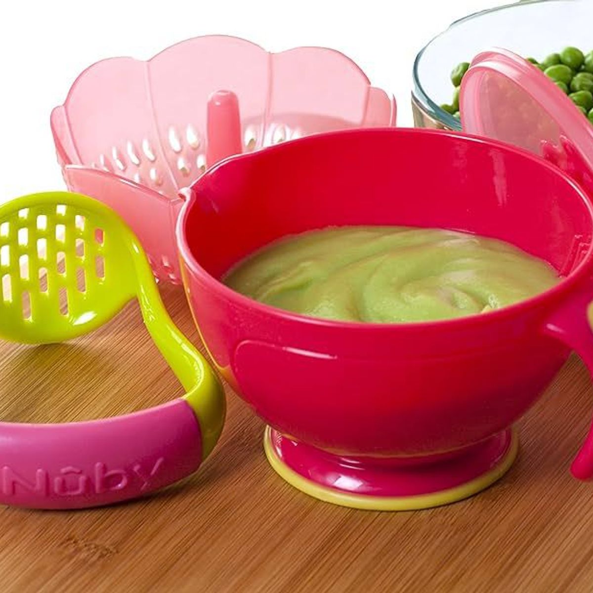 NUBY - GARDEN FRESH BOWL PARA HACER PAPILLA ROSADO NUBY
