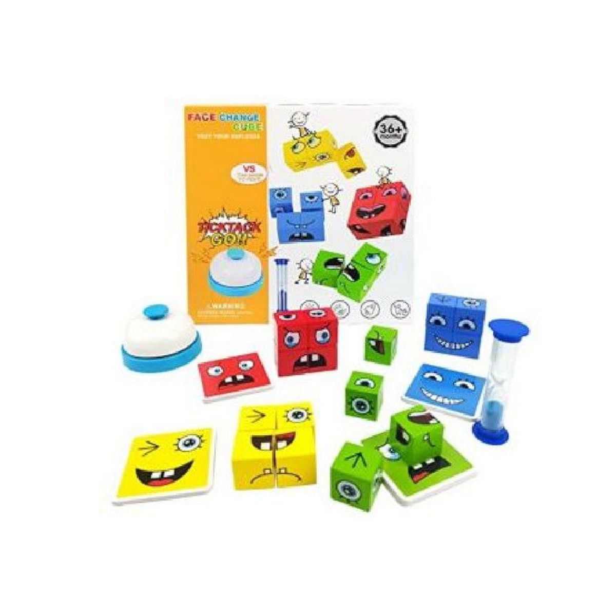 GENERICO - Juego de Cubos Didáctico de Emociones para Niños