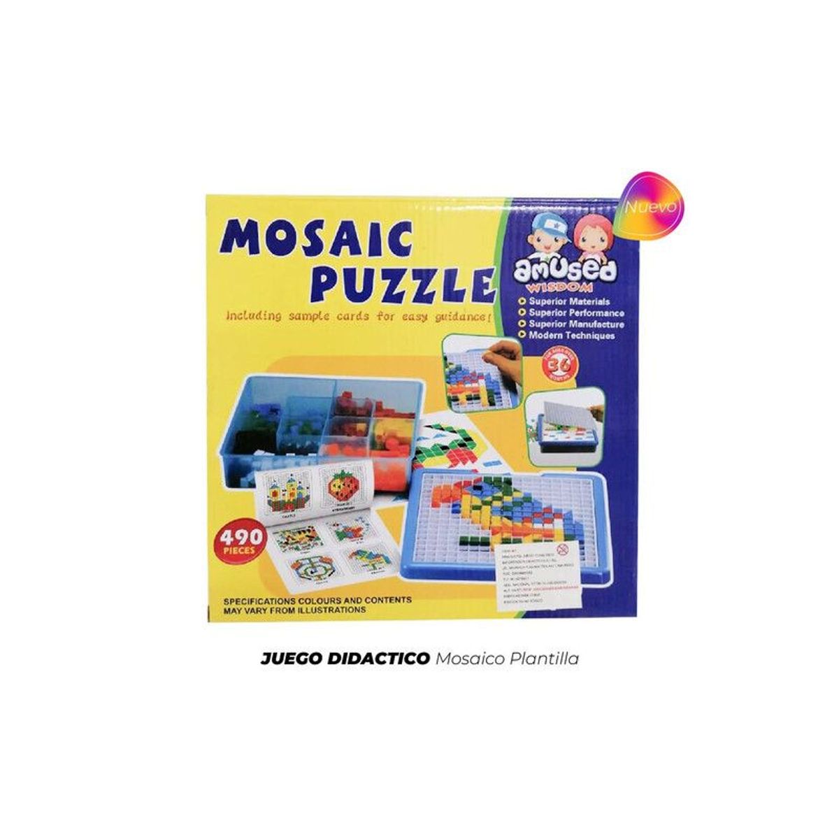 GENERICO - Juguete Didácticos Mosaico Plantilla