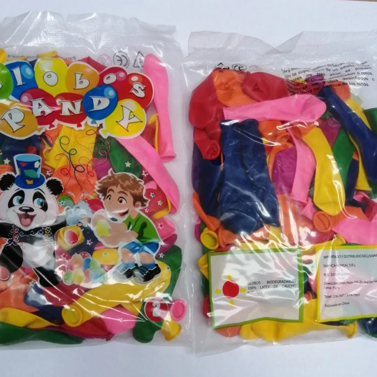 GENERICO - GLOBOS CARNAVAL - PACK 5 BOLSAS (cada bolsa x 100 unids) GLOBOS PANDY
