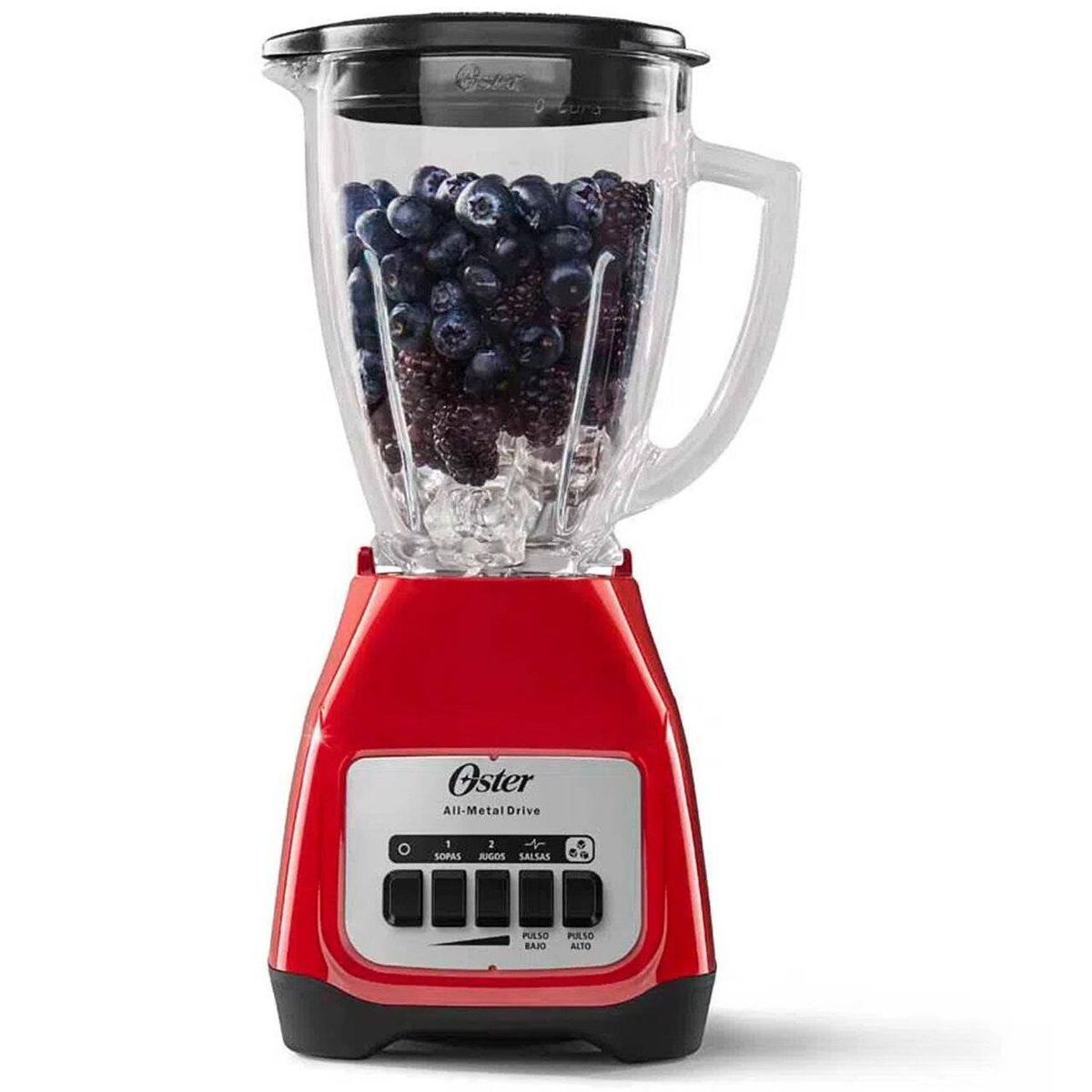 OSTER - Licuadora Oster 2 Velocidades + Pulsador BLSTKAGRPB-053 Rojo.