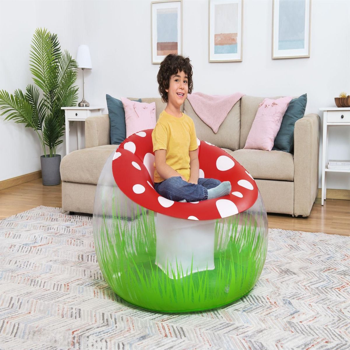 BESTWAY - Sillón inflable Hongo 112x66cm - Bestway