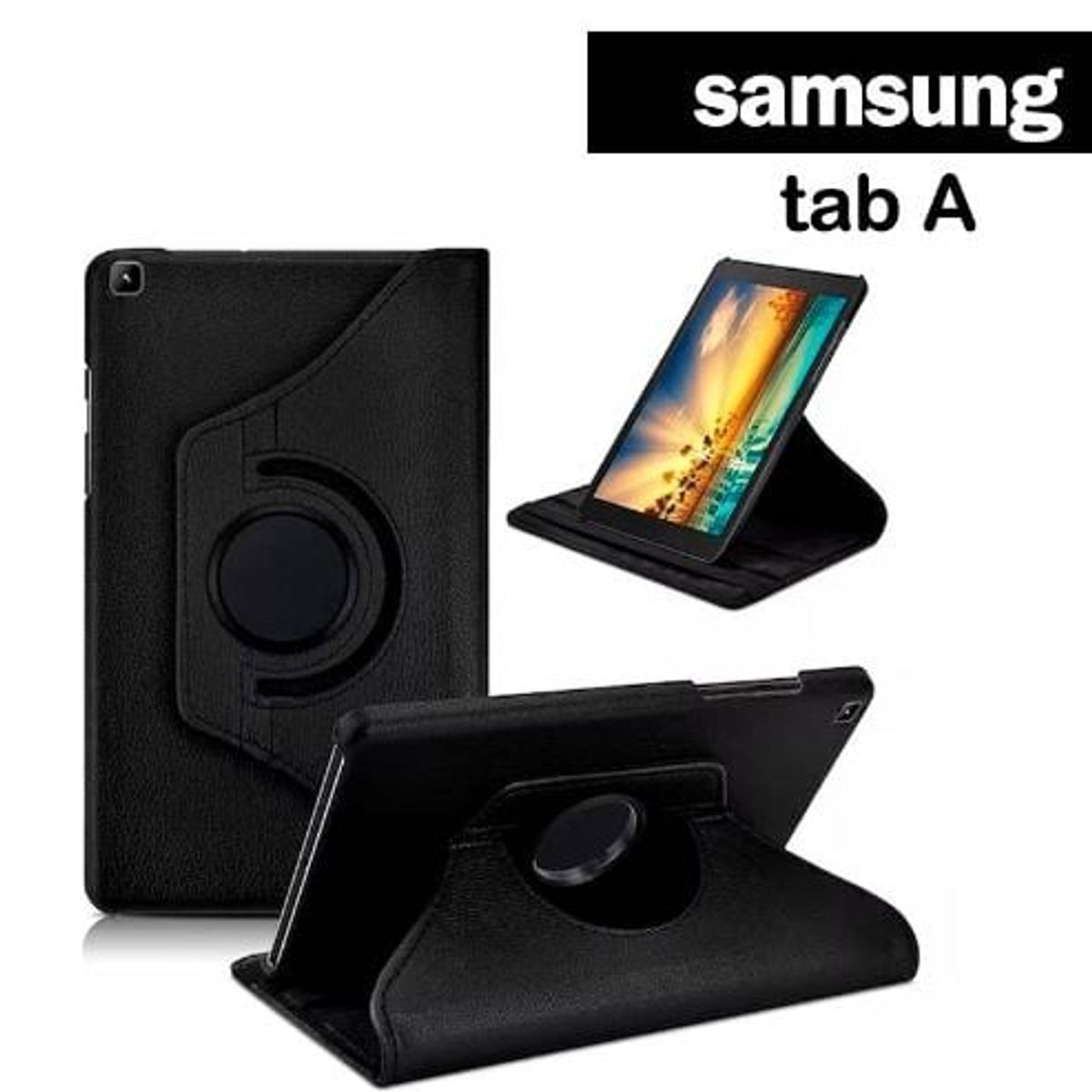 GENERICO - Funda Giratoria Negro para tablet Samsung Galaxy Tab A8