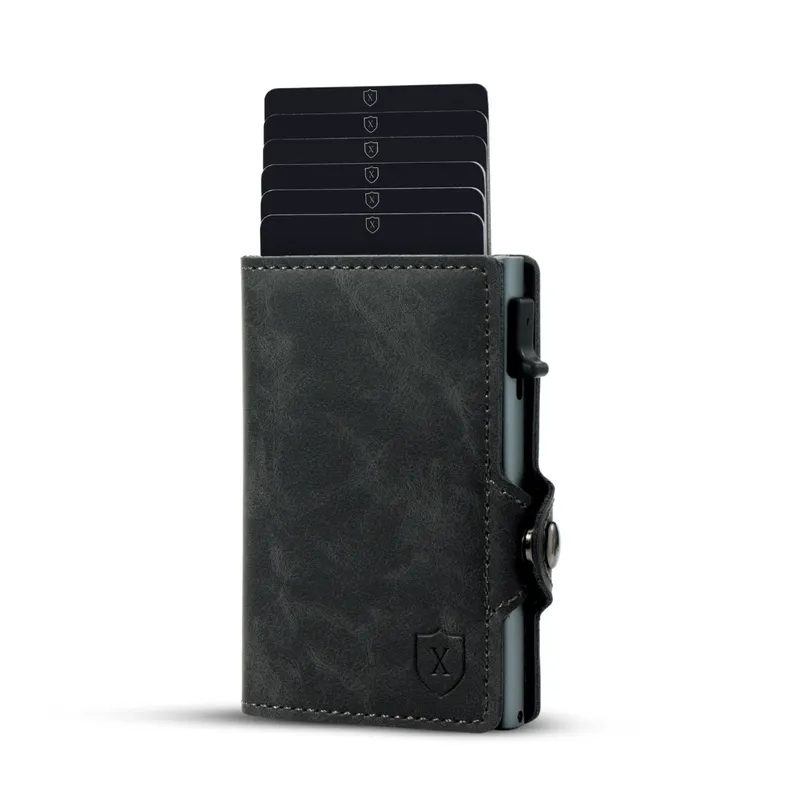 XCLUSIVE - Billetera Tarjetero Deluxe - Xclusive - Gris Oscuro / Talla única.