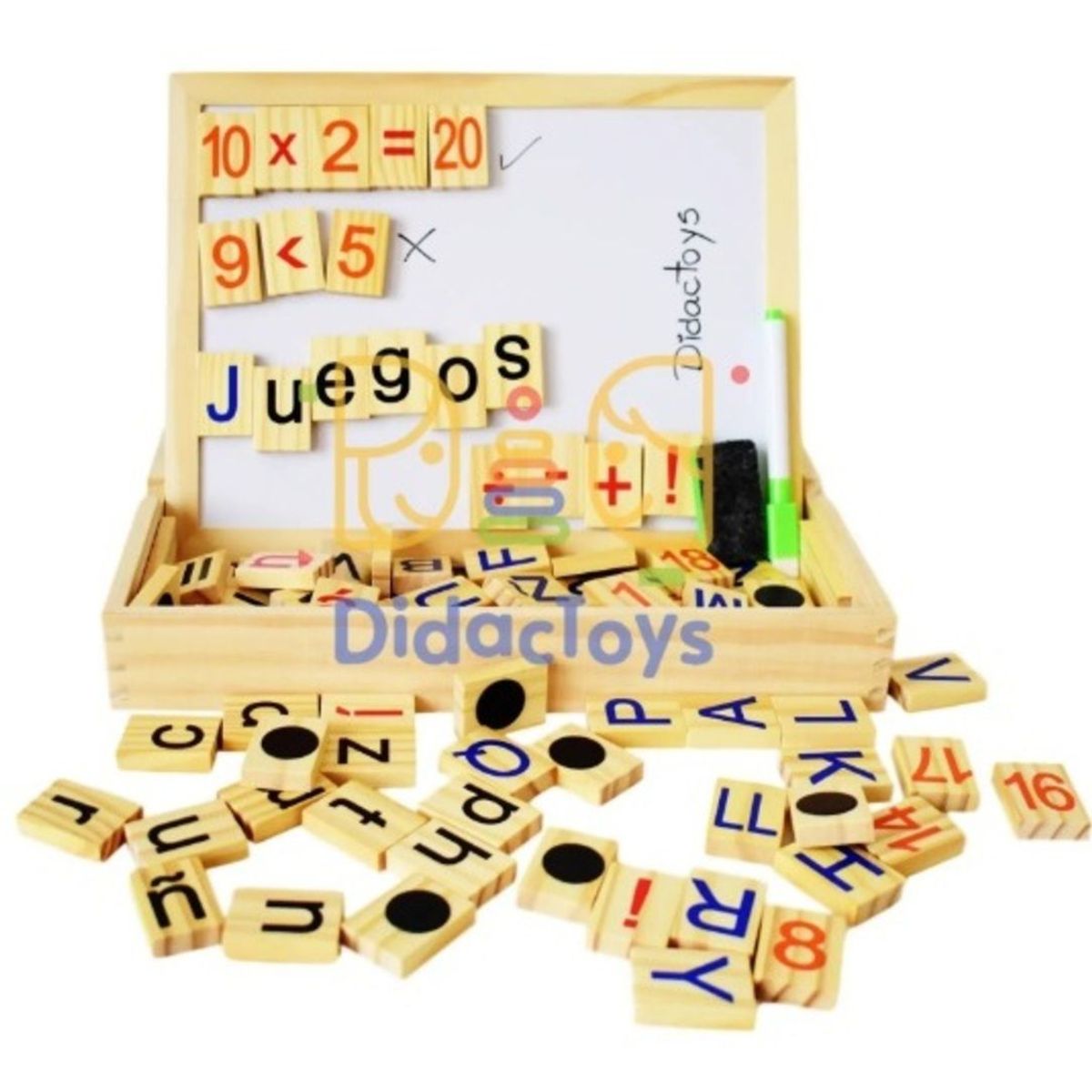 GENERICO - Pizarra Multifuncional con Letras y Números Imantados