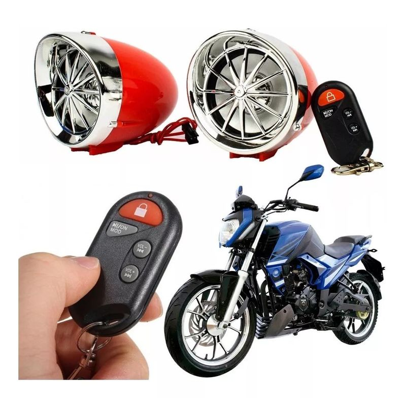 CAFINI - Alarma Parlante con Pantalla Bluetooth para Moto Lineal