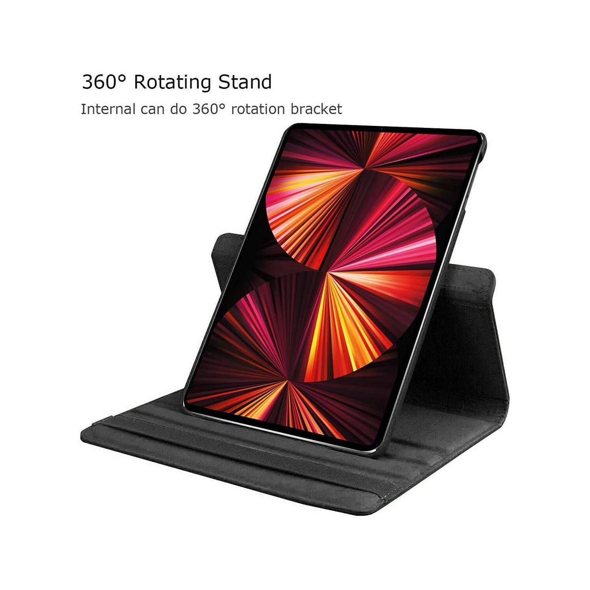 GENERICO - Funda Giratoria Negro para tablet iPad 10.2 - 10.5