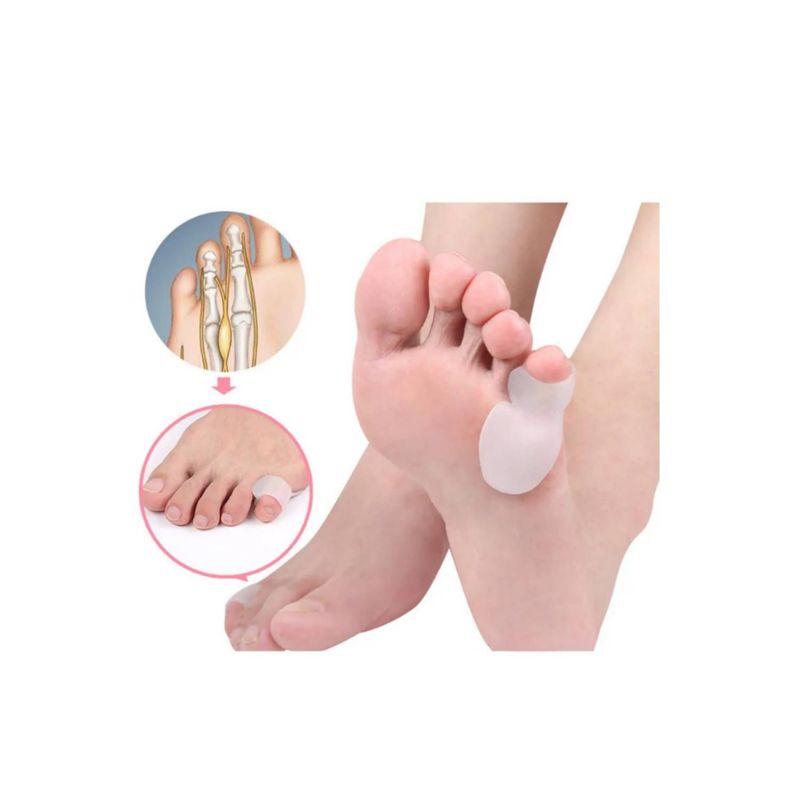 GENERICO - Corrector Separador de Dedo Pequeño Ortopédico de Silicona para Pies