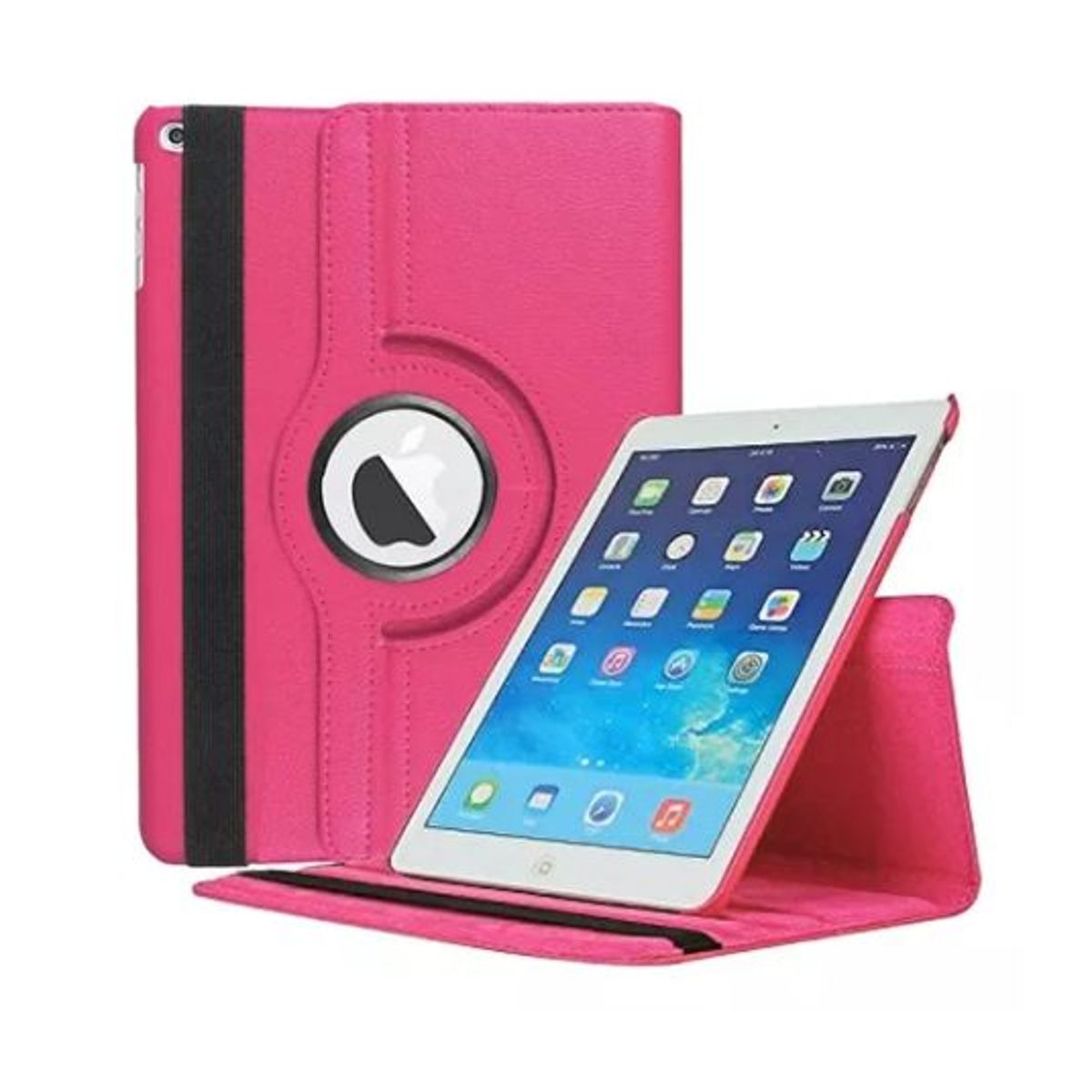 GENERICO - Funda Giratoria Fucsia para tablet iPad 9.7