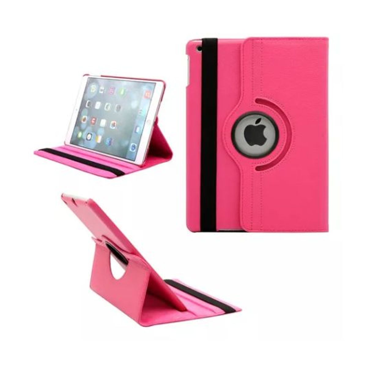 GENERICO - Funda Giratoria Fucsia para tablet iPad 9.7
