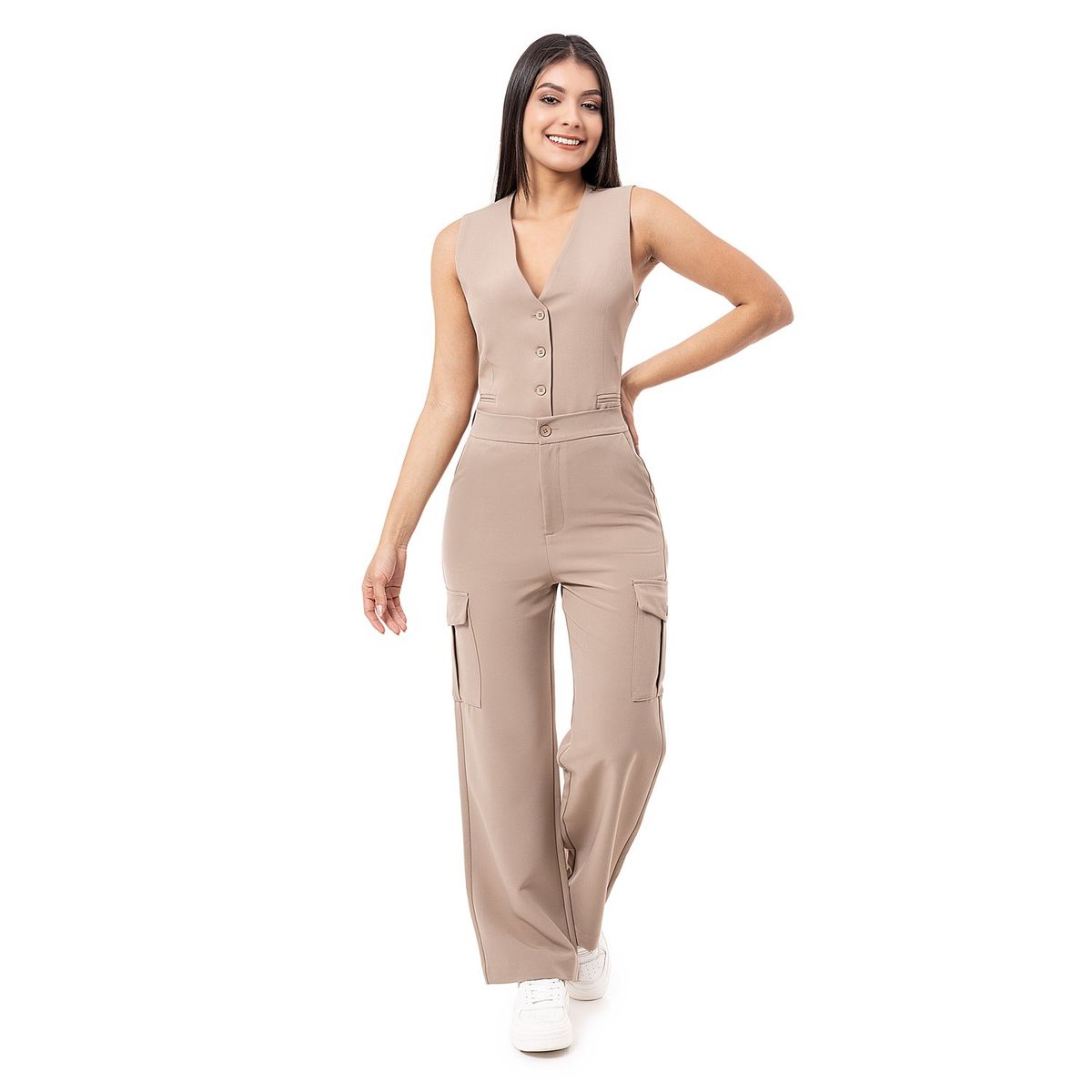 PIONIER - Pantalon Cargo Sastre Mujer Denity