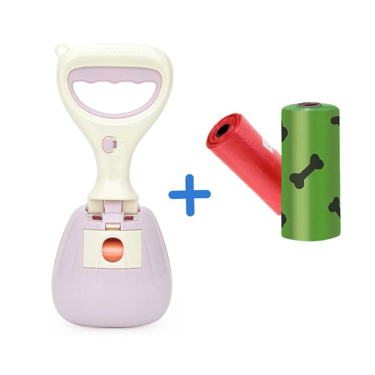 SHEEPBUSTER - Recogedor de Popo Lila regalo 2 roll dog poop