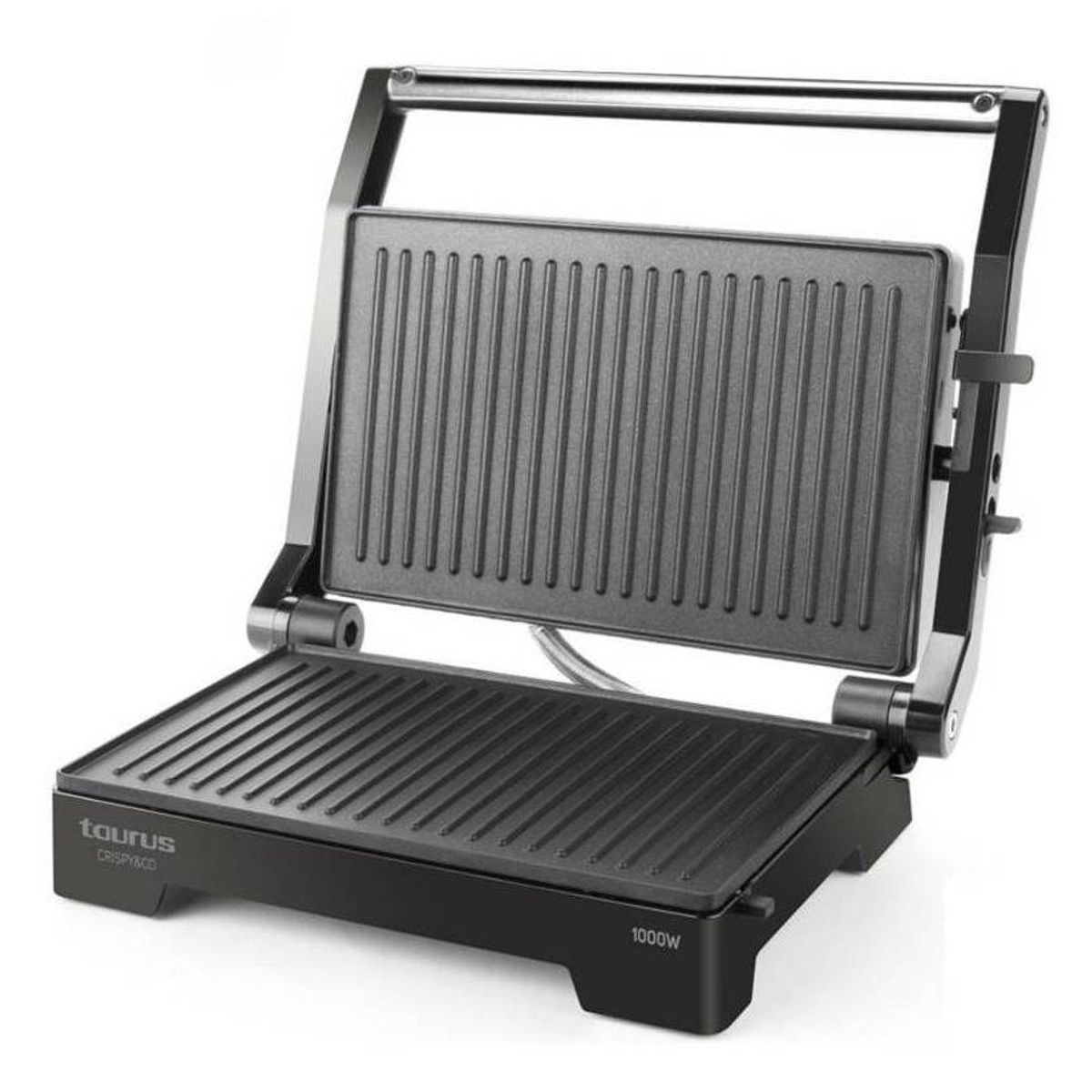 TAURUS - Mini Grill Electrica 1000W Taurus CRISPYCO Negro